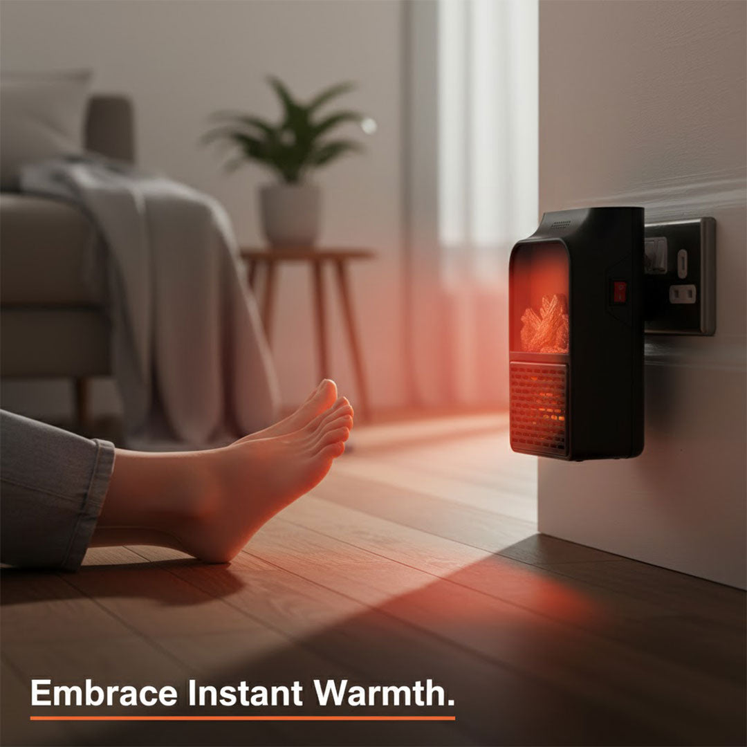 Elektrischer Heizlüfter - Steckdose - Einstellbare Temperatur