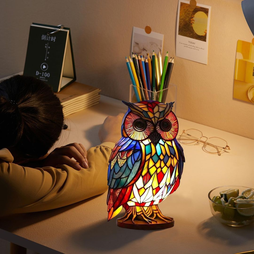 GlowOwl - handgefertigte Lampe, die Herzen zum Leuchten bringt