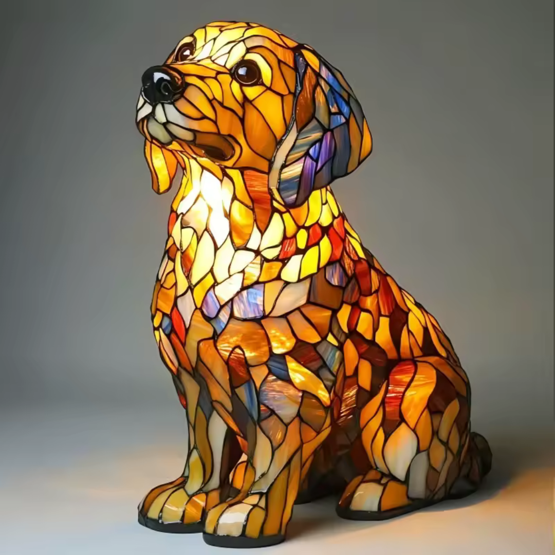 Licht Hund - handgefertigte Lampe, die Herzen zum Strahlen bringt