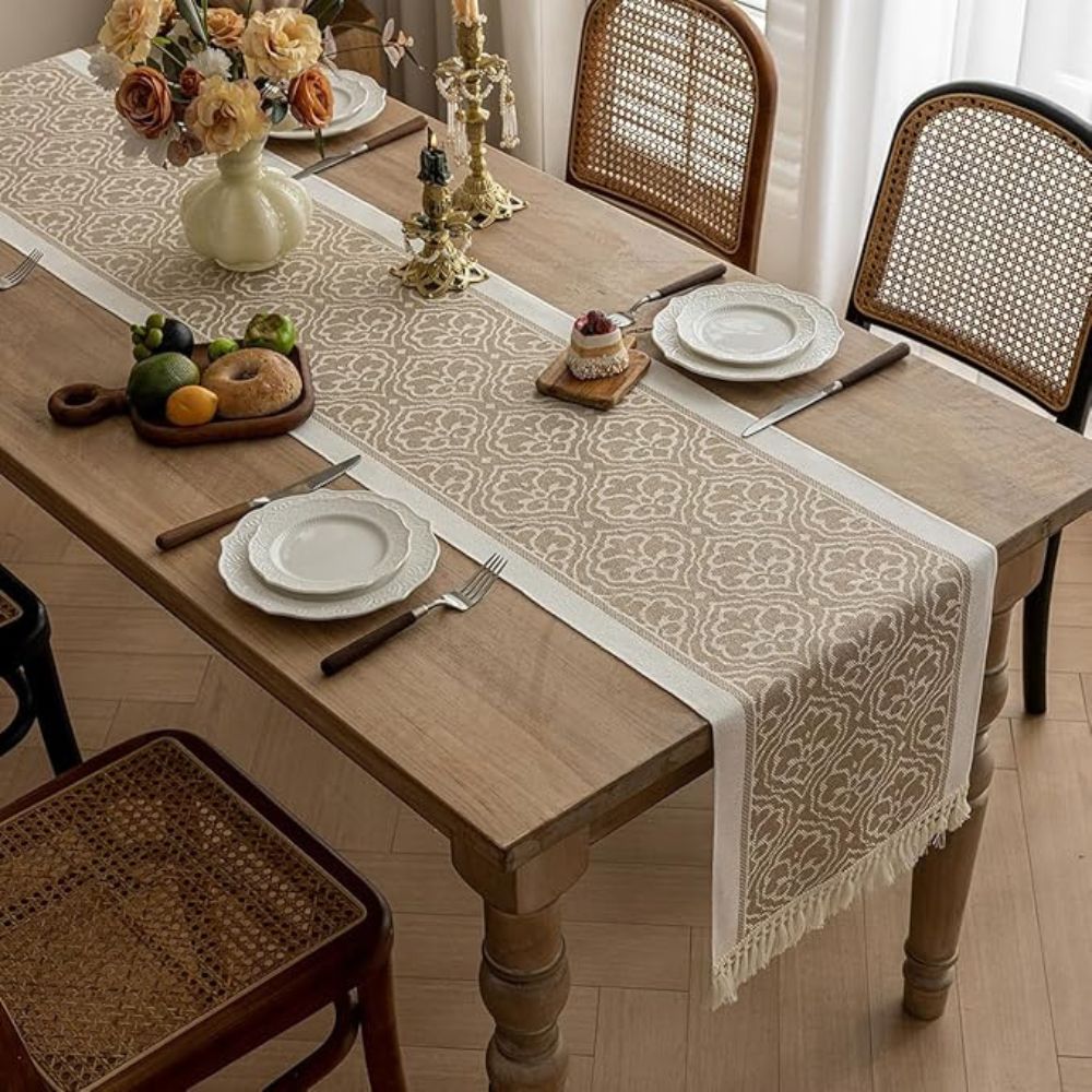 Damast Düne Tischläufer