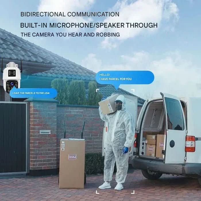 DualGuard Solar 4K – Drahtlose Überwachungskamera mit Solarpanel & 360° App-Steuerung