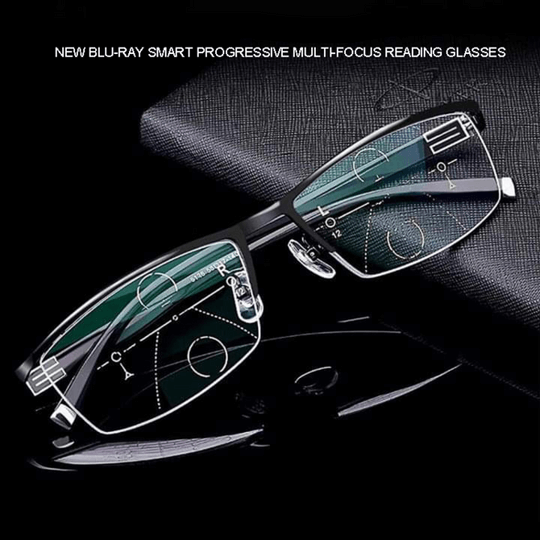 Intelligente Gleitsichtbrille | ARNO-Linsentechnologie | Photochrome Anpassung | Blaulicht-Filter & UV400 | Anti-Reflex-Beschichtung | Multifokal