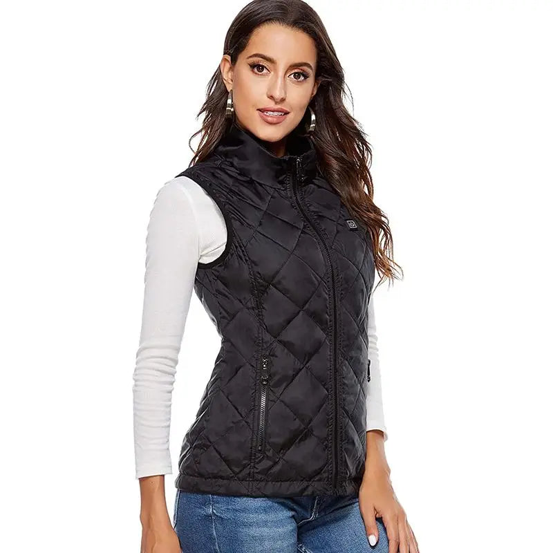 ThermaBelle Damen Heizweste | USB-Beheizte Weste mit Infrarot-Technologie | Wärmeregulierend & Unkompliziert | Ideal für Herbst & Winter