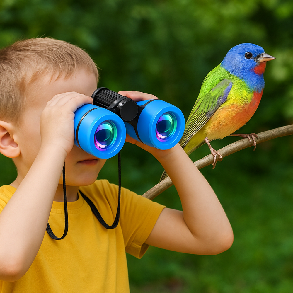 Fernglas-Set für Kinder, Outdoor-Abenteuer, Lernspielzeug, kompakt