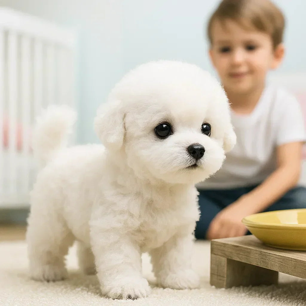 Kuscheltier Hund Interaktiv Realistisch Plüsch