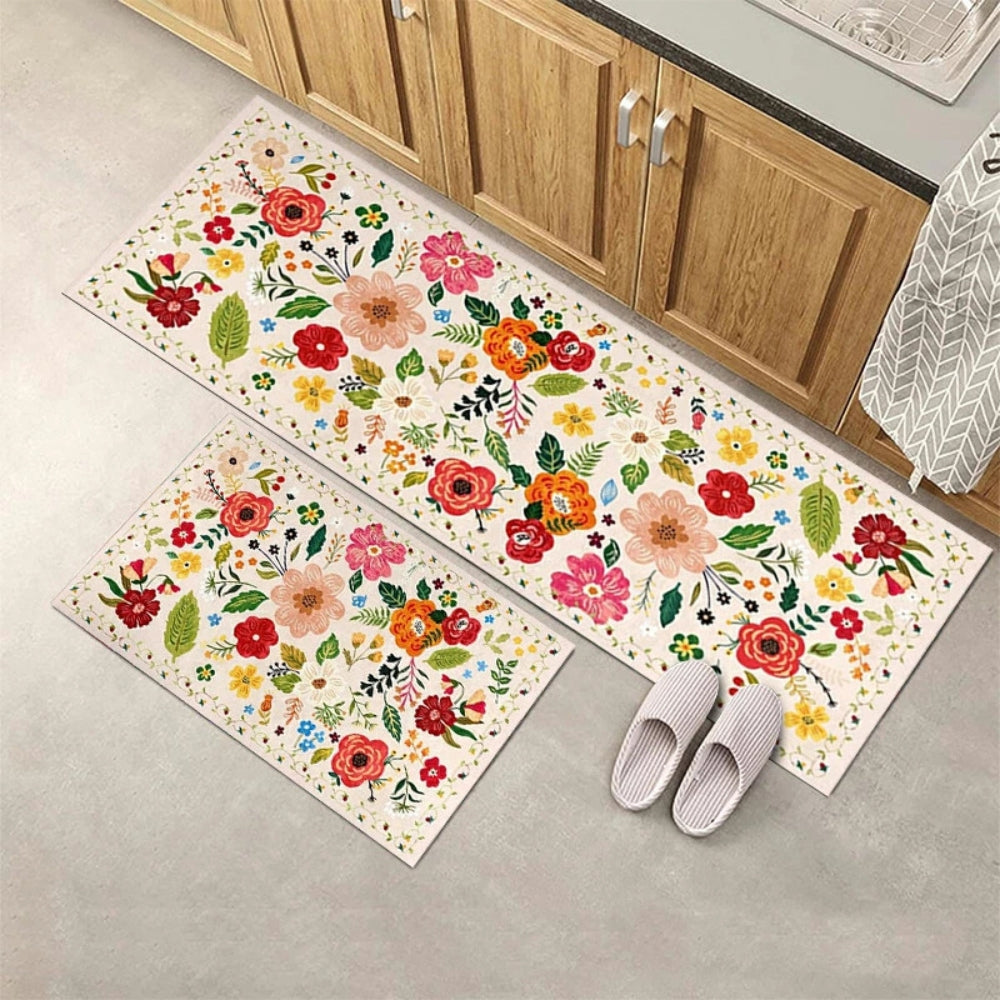 Wiesen Boho Blumen Küchenmatten Set