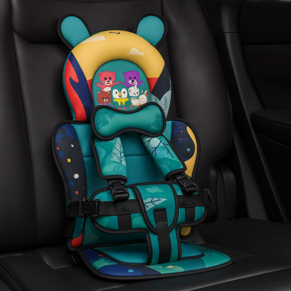 Tragbarer Baby-Reisesitz mit Sicherheitsgurt, leicht, faltbar, sicher für unterwegs