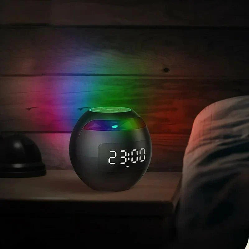 Ball Lautsprecher Wecker | Bluetooth 5.0 | LED Nachtlicht | 2200 mAh Batterie