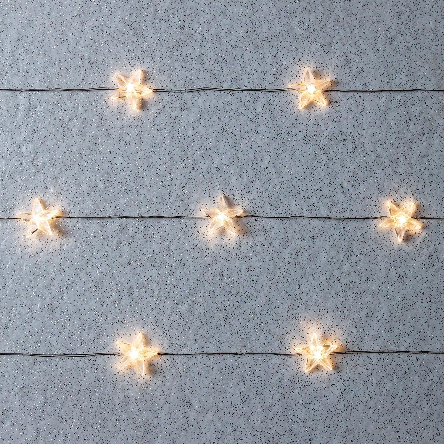 Sternenfee Lichterkette - Weihnachtsdekoration - Warmweißer Glanz