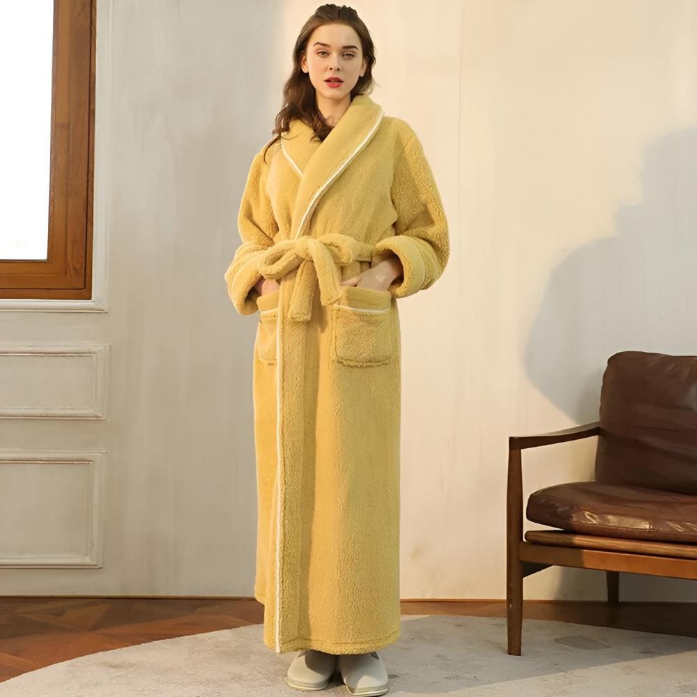 Bademantel für Männer und Frauen | Fleece Morgenmantel | Comfyra