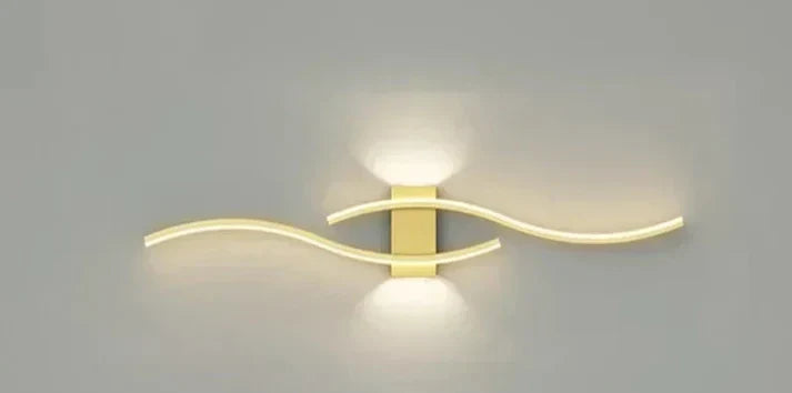 Lumivora Wave LED Wandleuchte | Modernes Wellen-Design | Energieeffizient & Stilvoll | 60×15 cm | Warmes, Blendfreies Licht