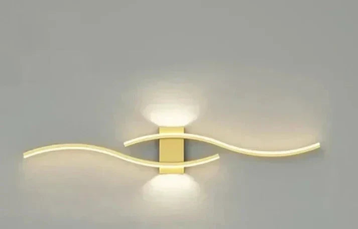 Lumivora Wave LED Wandleuchte | Modernes Wellen-Design | Energieeffizient & Stilvoll | 60×15 cm | Warmes, Blendfreies Licht