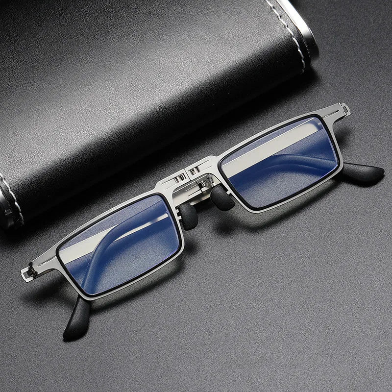 Faltbare Lesebrille mit Blaulichtfilter & Titanrahmen