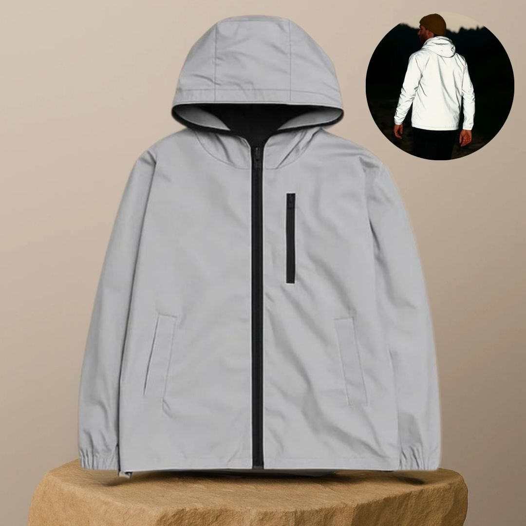 Reflektierende Jacke für Männer & Frauen | Vollständig reflektierende Jacke | GlowJack