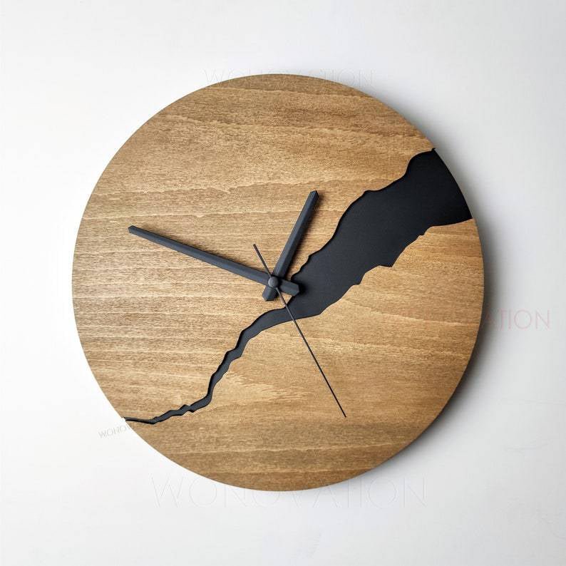 Luxuriöse Holz-Wanduhr – Nuvoro