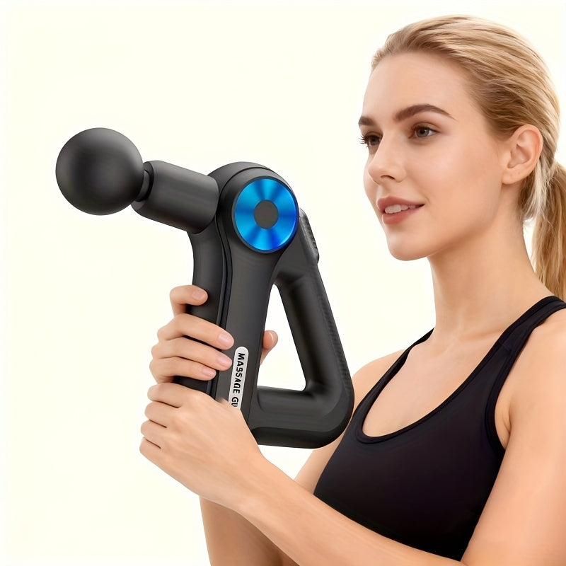 Massagegerät mit 9 Aufsätzen | Massagegerät für Nacken, Rücken, Füße und mehr | Massagepistole | Pulsevia