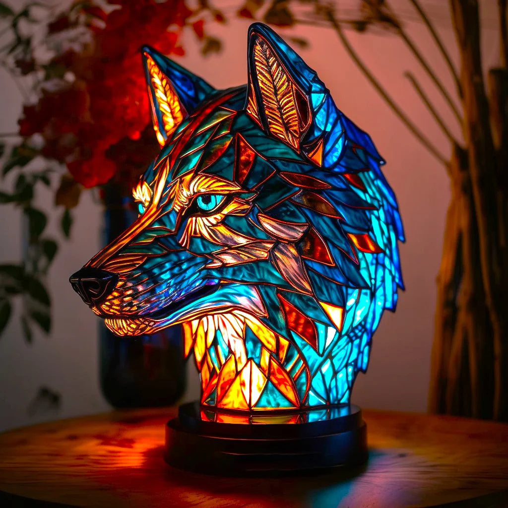 Tischlampe Glas Kunst Tier Design