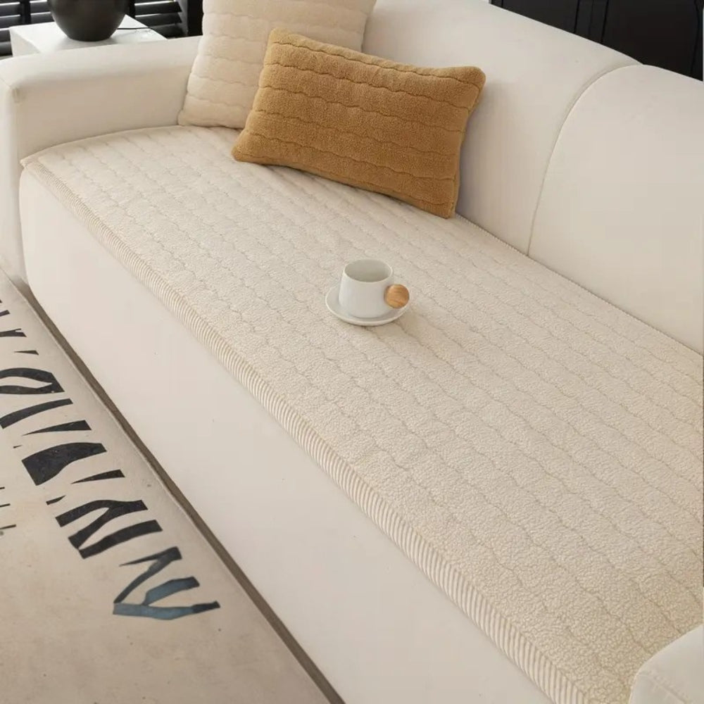 Plüsch Sofaüberwurf | Bezug für Sofa | Sofa Decke | Sofina