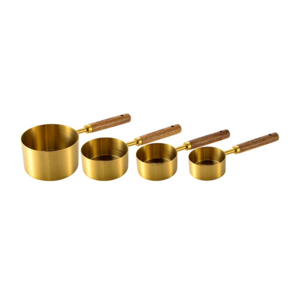 Goldenes Messlöffel-Set