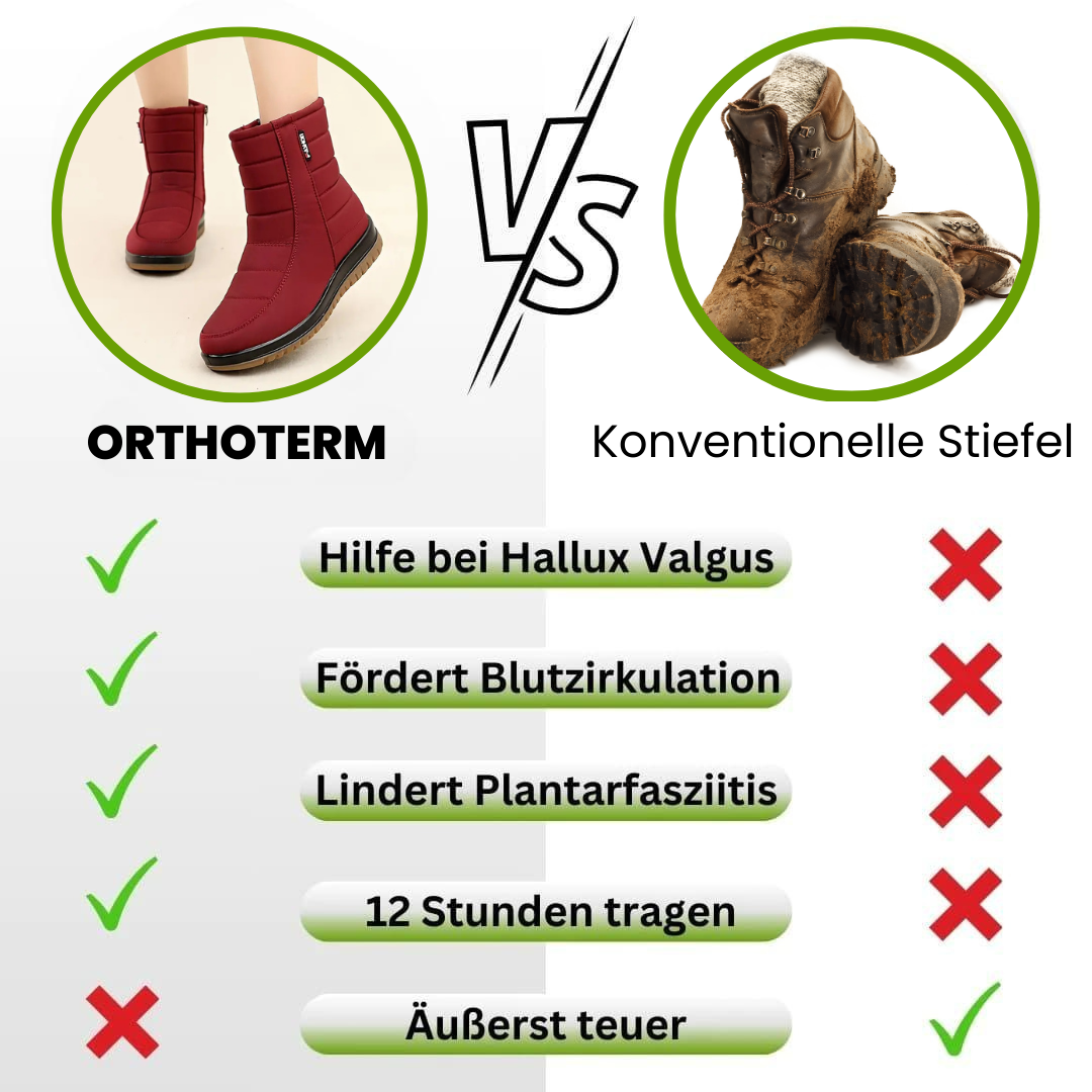 OrthoTerm - Schmerzstillende, wasserdichte, isolierte Stiefel für Herbst und Winter