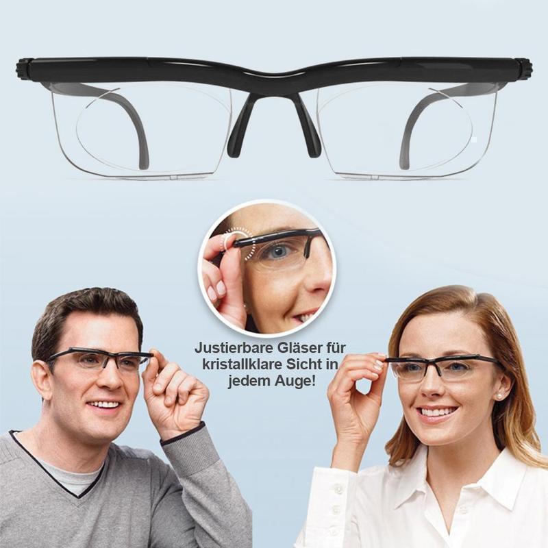 Fokus einstellbare Brille Lesebrille Unisex