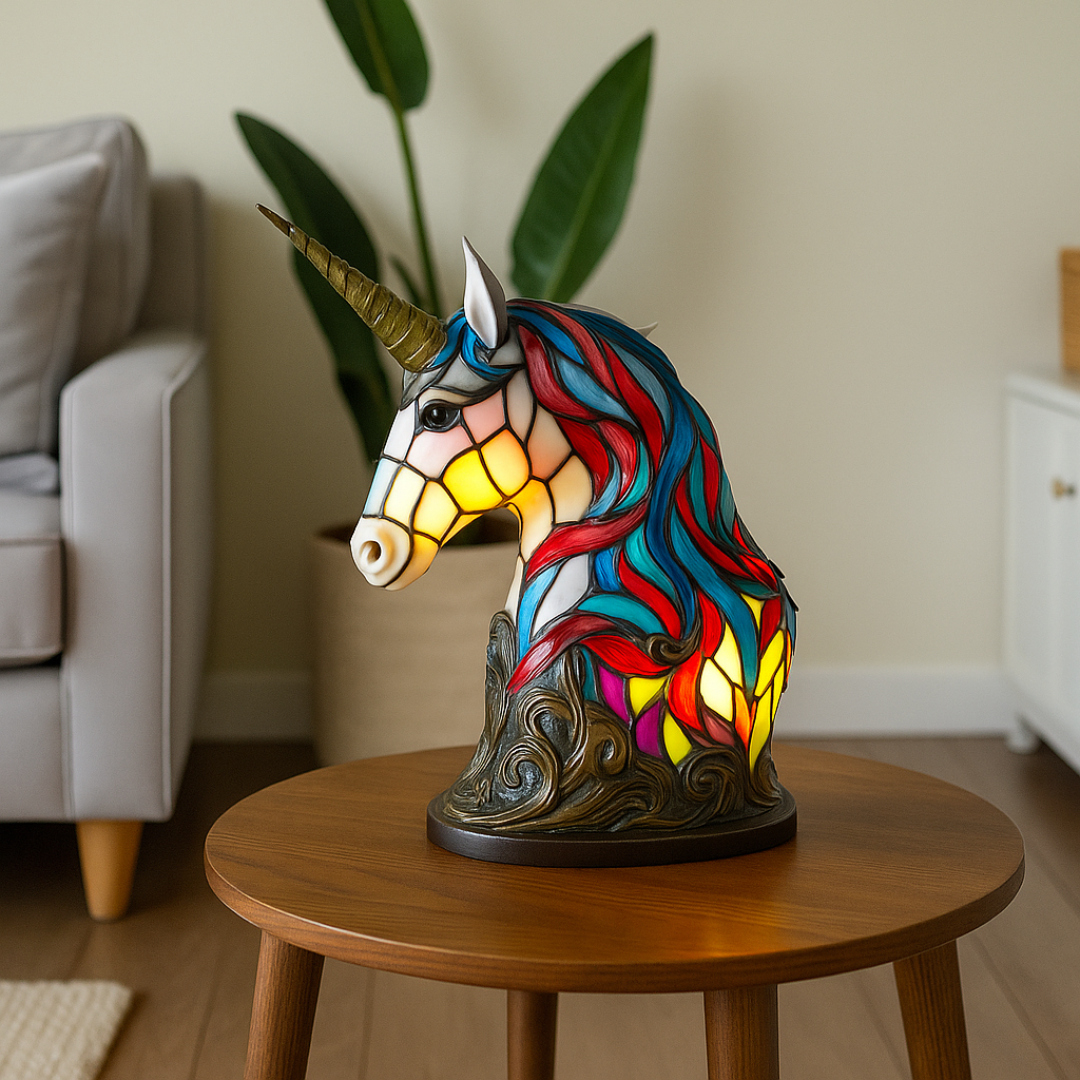 GlowUnicorn - handgefertigte Lampe, die Herzen zum Strahlen bringt