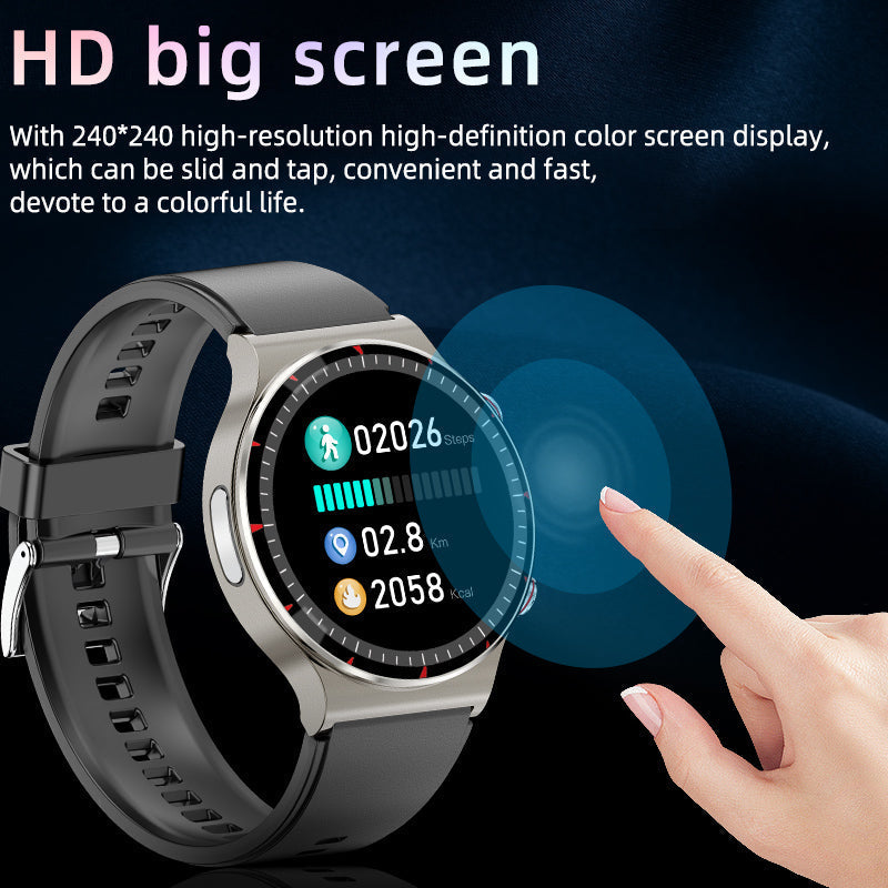 Medizinische EKG-Smartwatch | CFDA-zertifiziert | 512Hz High-Precision Biosensor | SpO2- & Herzfrequenz-Monitoring | KI-basierte Atemanalyse | IP67 Wasserdicht