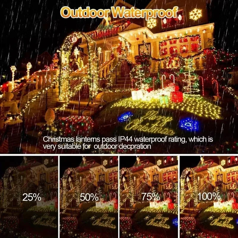 500 LED Außenlichter - Fernbedienung - Netzbetrieb