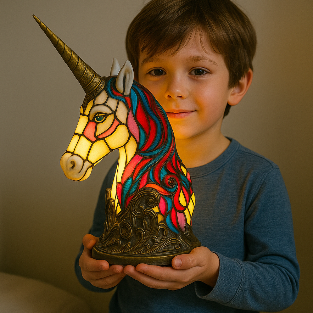 GlowUnicorn - handgefertigte Lampe, die Herzen zum Strahlen bringt