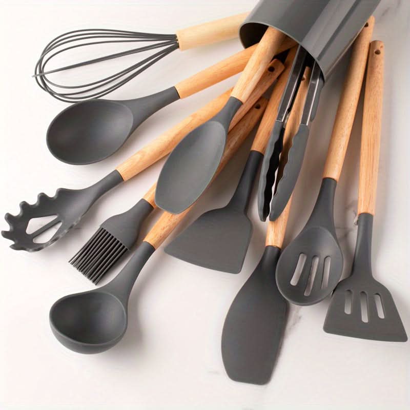SILICOWARE – 12-teiliges Küchen-Silikon-Set | Hitzebeständig & Spülmaschinenfest