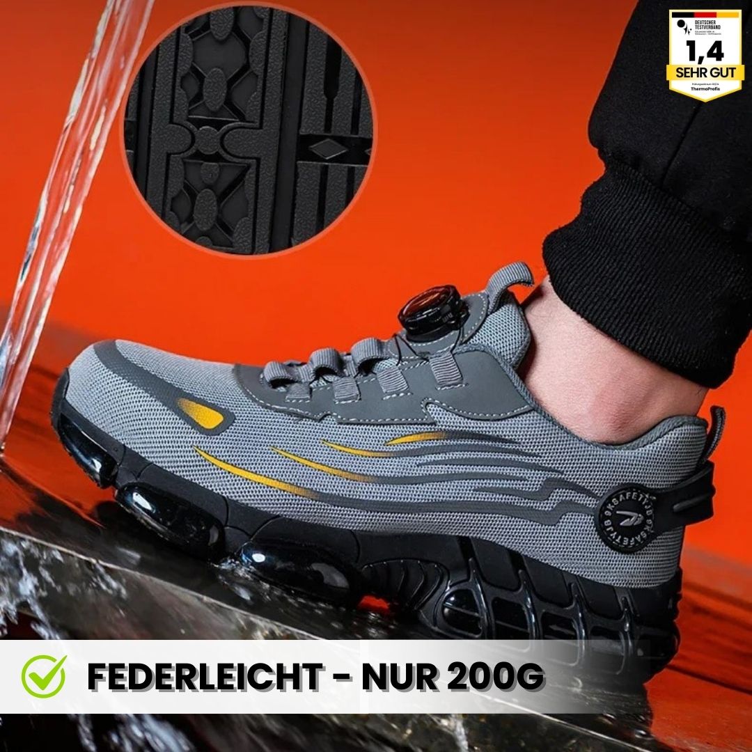 SafeStep - ergonomischer und schmerzlindernder Sicherheitsschuh - Zertifiziert nach EN ISO 20345
