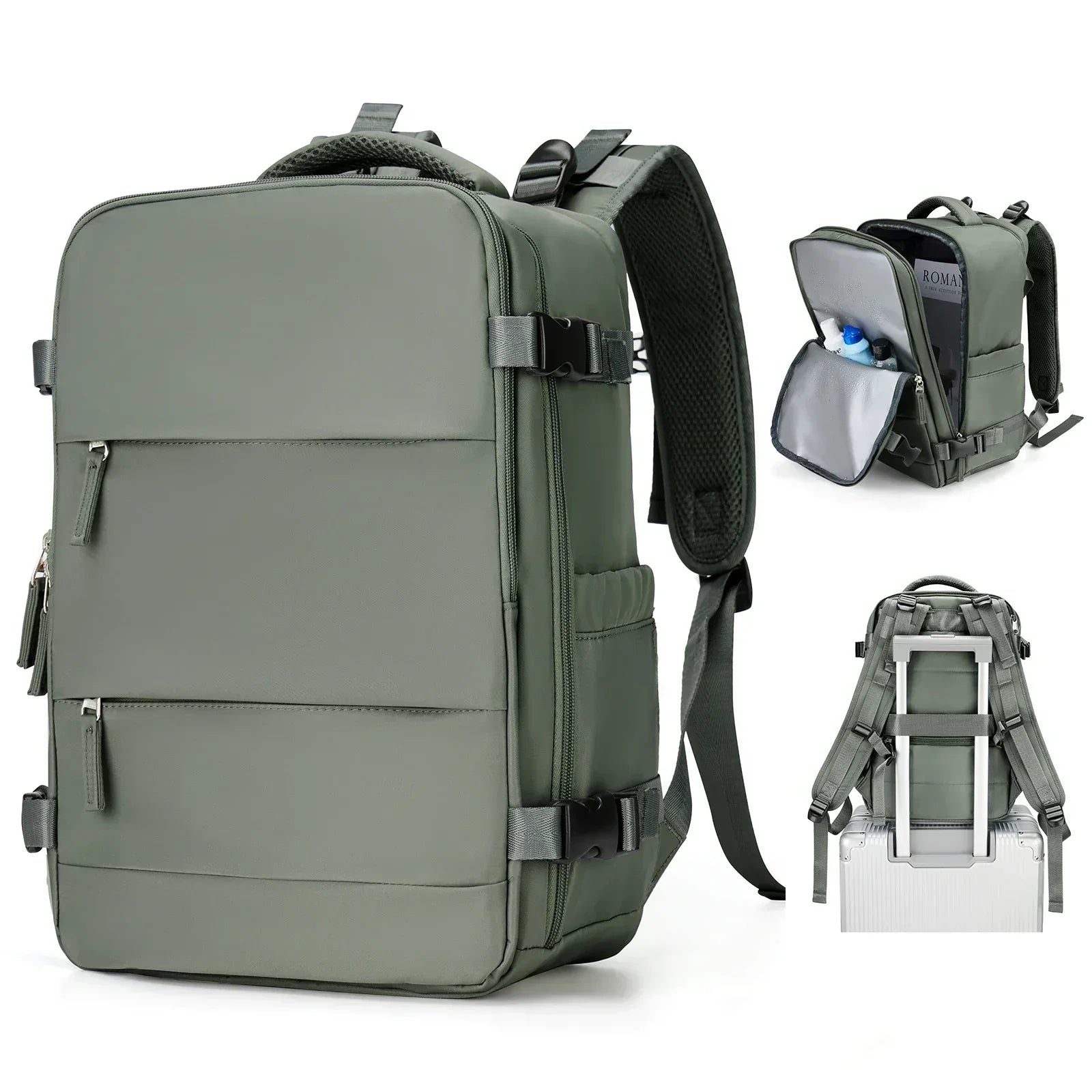 Reiserucksack Travomate | Wasserdicht & Vielseitig | 15,6" Laptopfach | Große Kapazität mit Nass-Trocken-Trennung