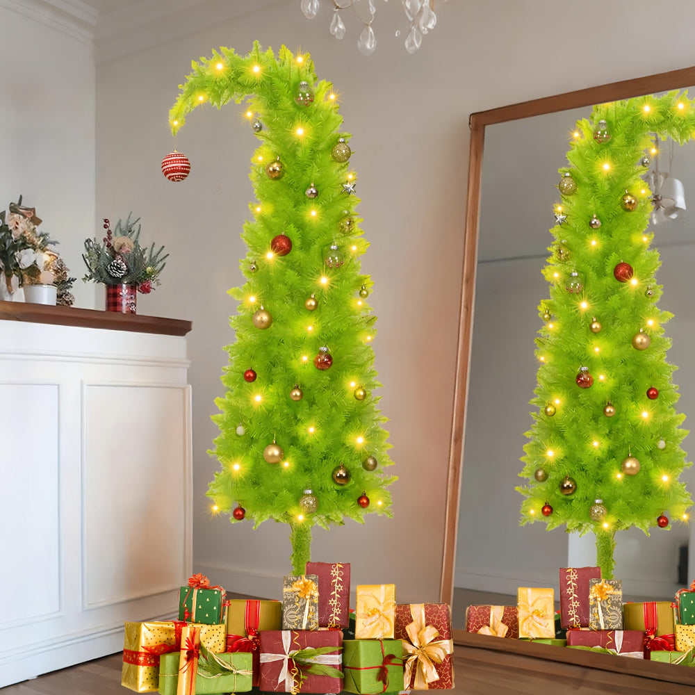 Biegbarer Weihnachtsbaum, Festliche Wohnungsdekoration Tischdisplay