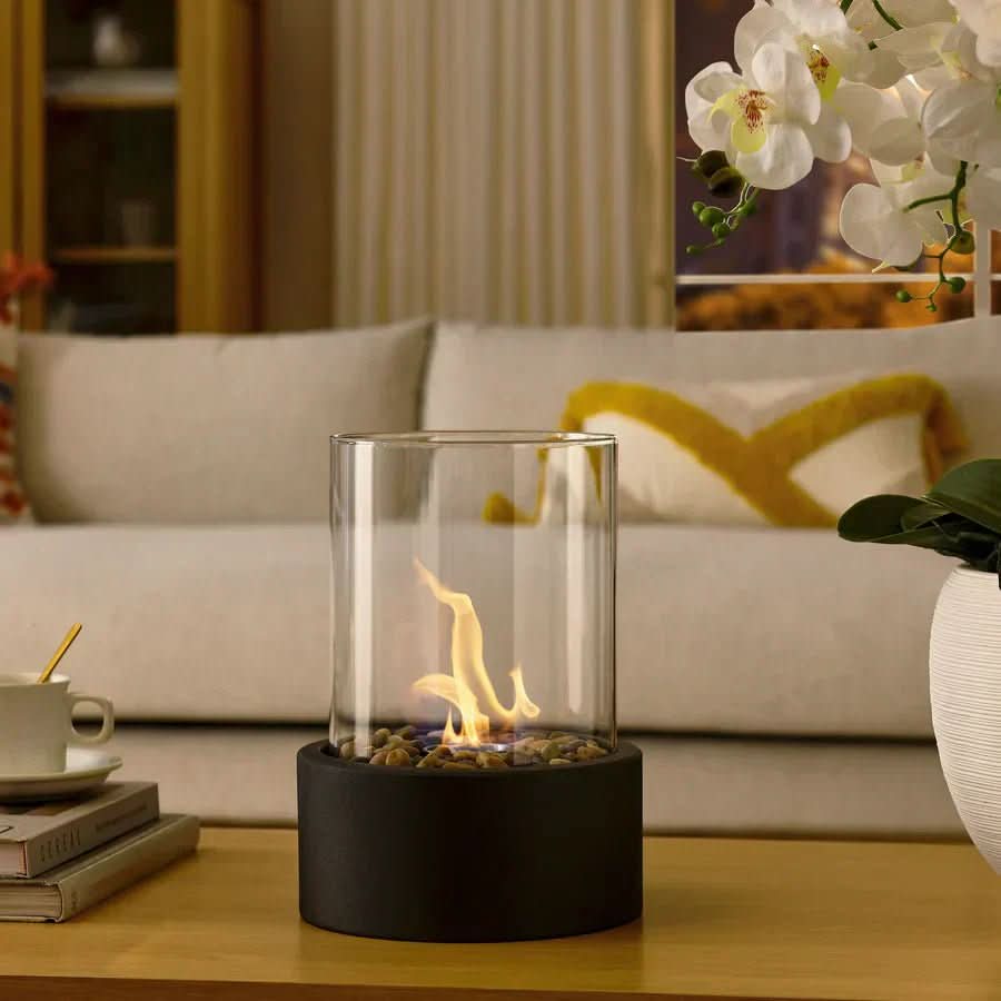 CosyFlame Tischkamin – Moderner Bioethanol Tischkamin mit echtem Flammenbild und skandinavischem Design