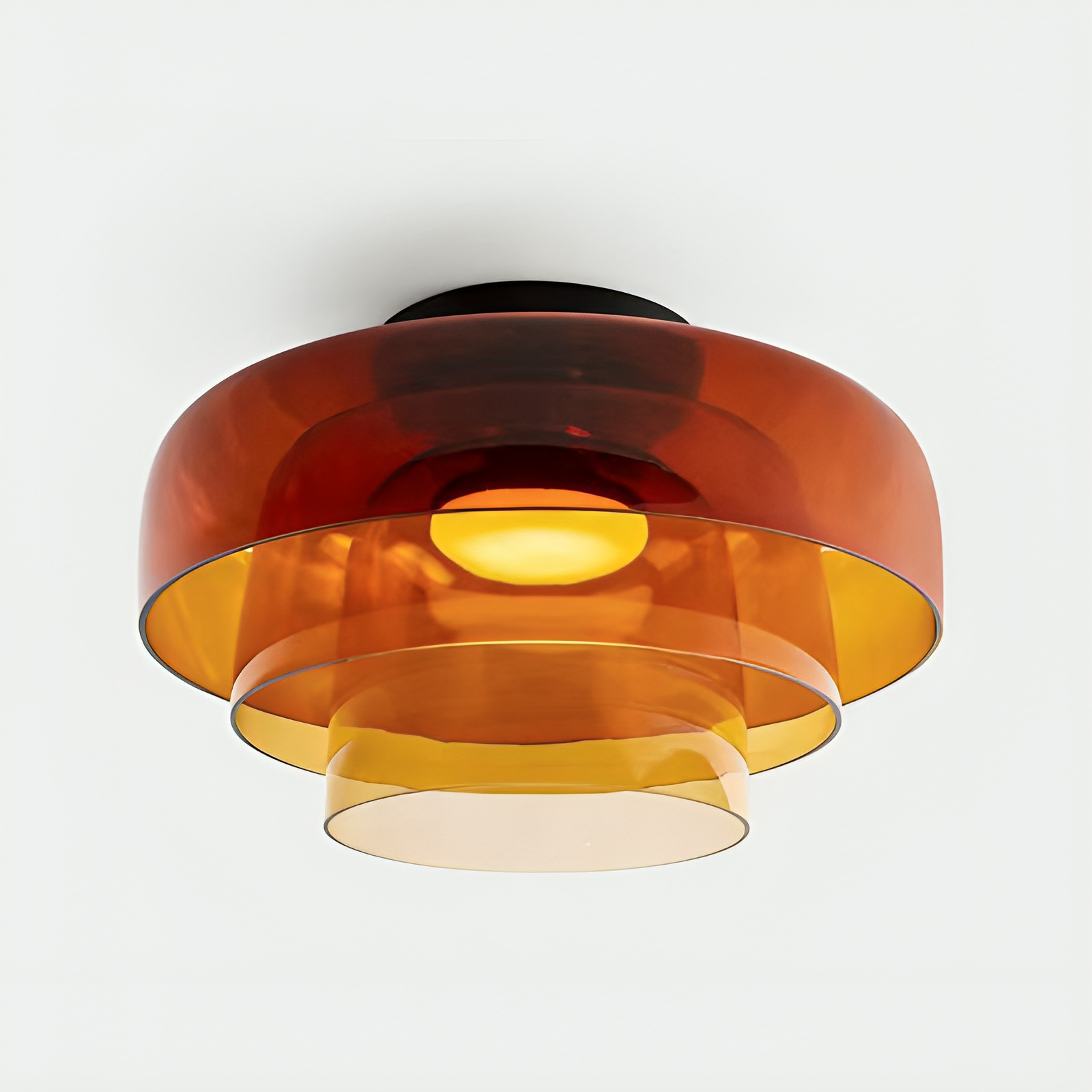 Nordic Bauhaus Glas Geschichtete Pendelleuchte