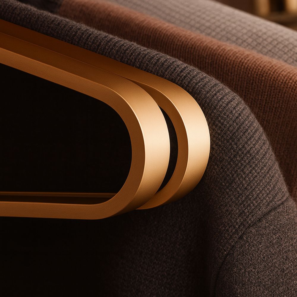 Quenva - Stilvolle Aluminium Slimline Kleiderbügel (4 Stück)