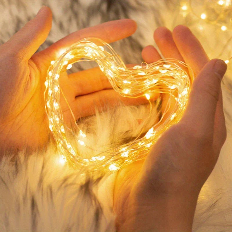 Feen-Lichterkette - Batteriebetrieben - Warmweiß