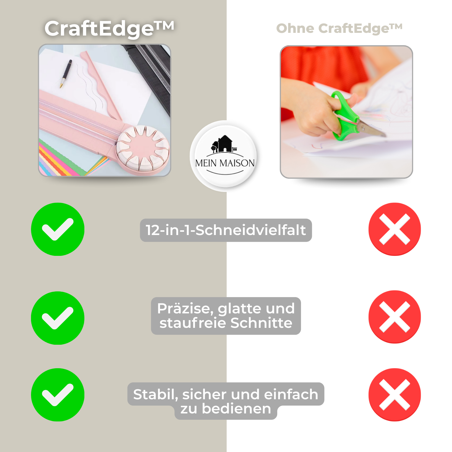 CraftEdge – 12-in-1 Präzisionsschneider!