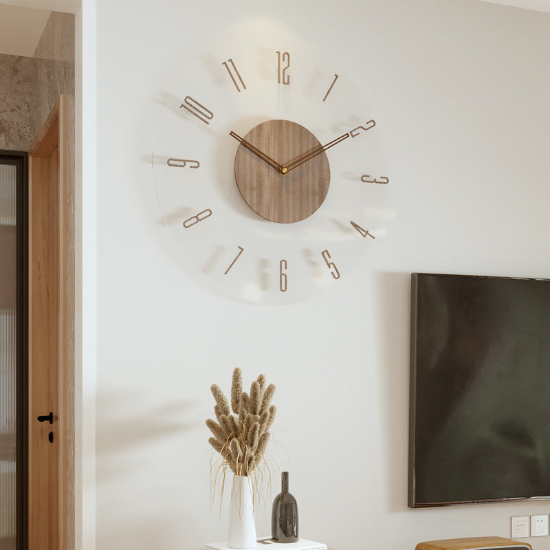 Nordora – Nordic Wanduhr aus Holz, lautloses Design