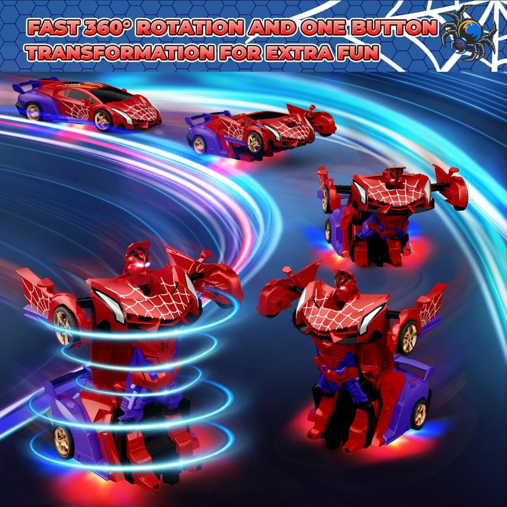 Fernbedienbares Geschenk-Roboterauto-Spielzeug mit LED-Licht