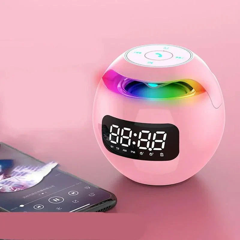 Ball Lautsprecher Wecker | Bluetooth 5.0 | LED Nachtlicht | 2200 mAh Batterie