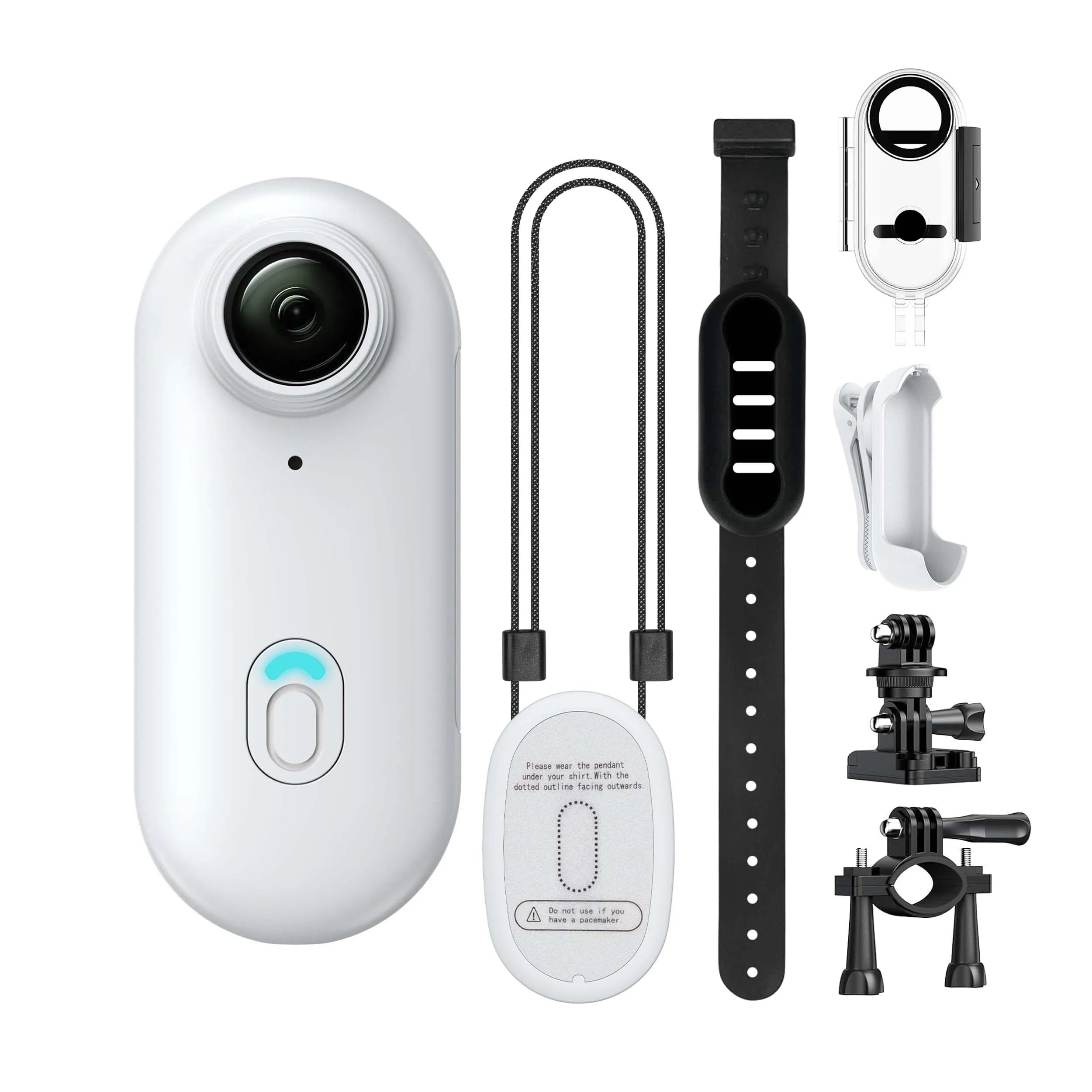 4K Mini WiFi Action-Kamera, Tragbar, Wasserdicht, Magnetclip, 360° Halterung