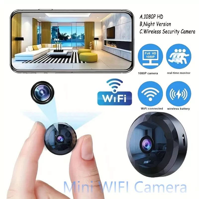 SECURECAM MINI – Magnetische Mini-WiFi-Kamera 1080P HD für diskrete Überwachung