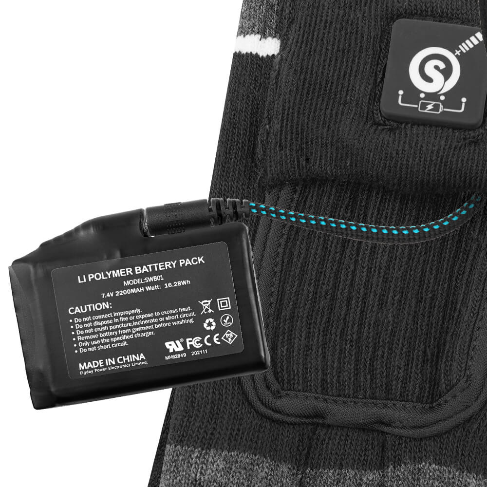 Männer Frauen 7.4V Mobile Wärmende beheizbare Socken