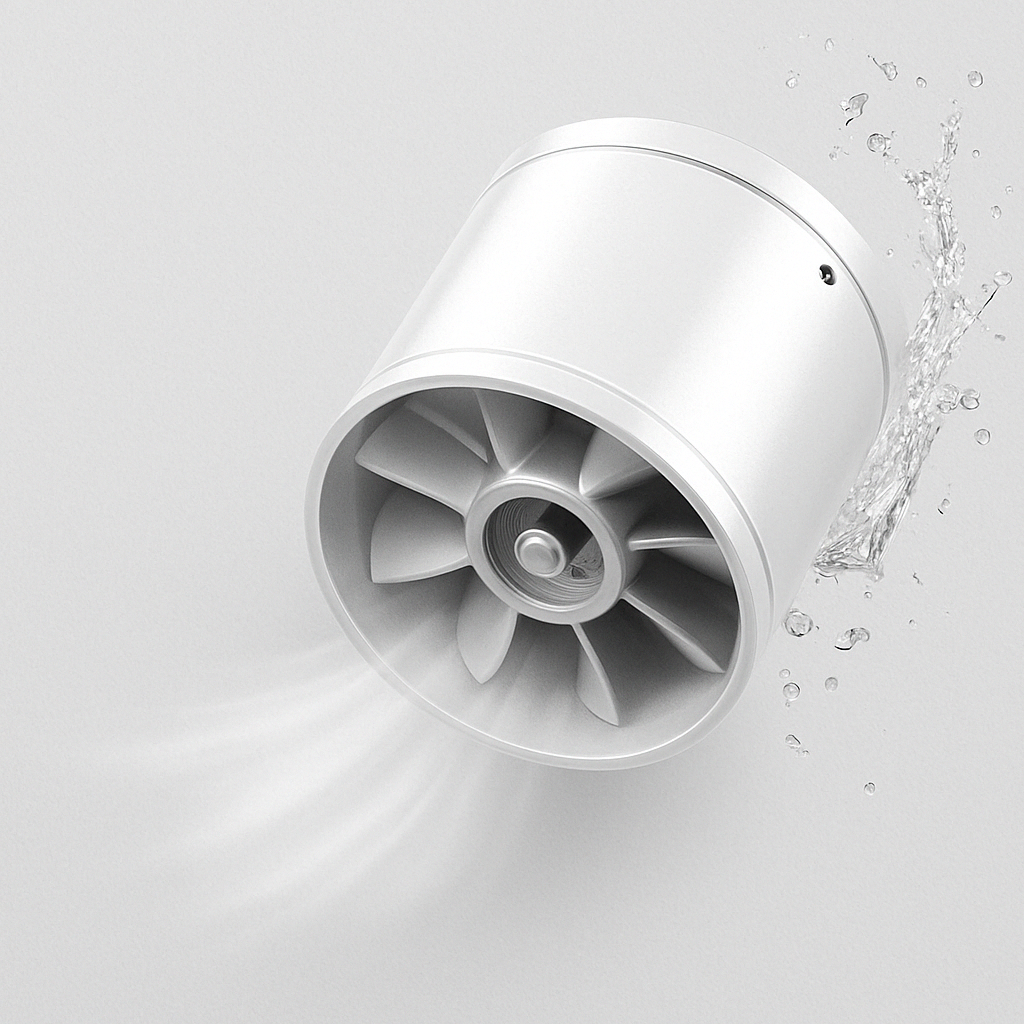 Airvanta Silent Exhaust Fan | Leistungsstark & Leise | Für Küche, Bad & Büro | Verschiedene Größen | Schwarz/Weiß