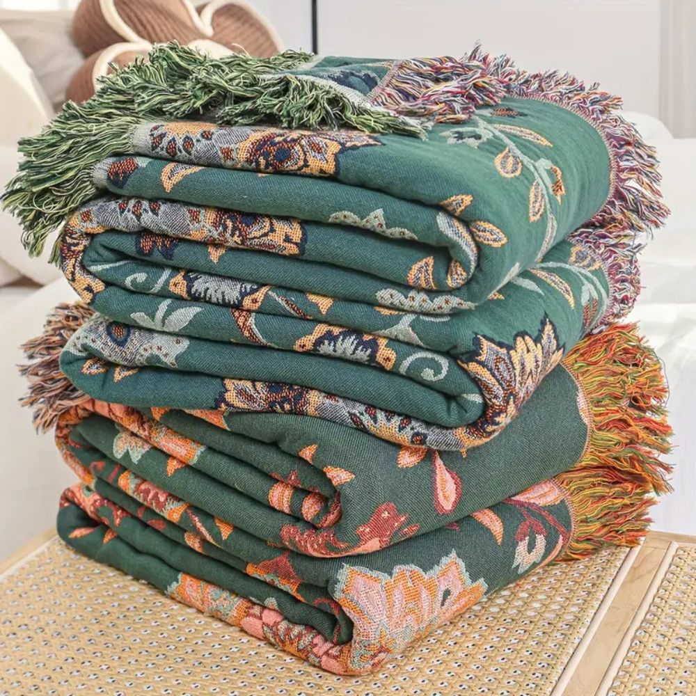 Sunfern Vintage Wendedecke aus Baumwolle