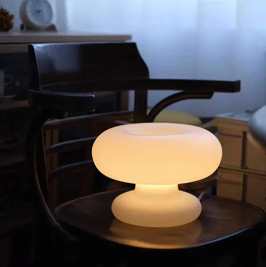 Tischlampe - Mattiertes Glas - Sanfte Beleuchtung