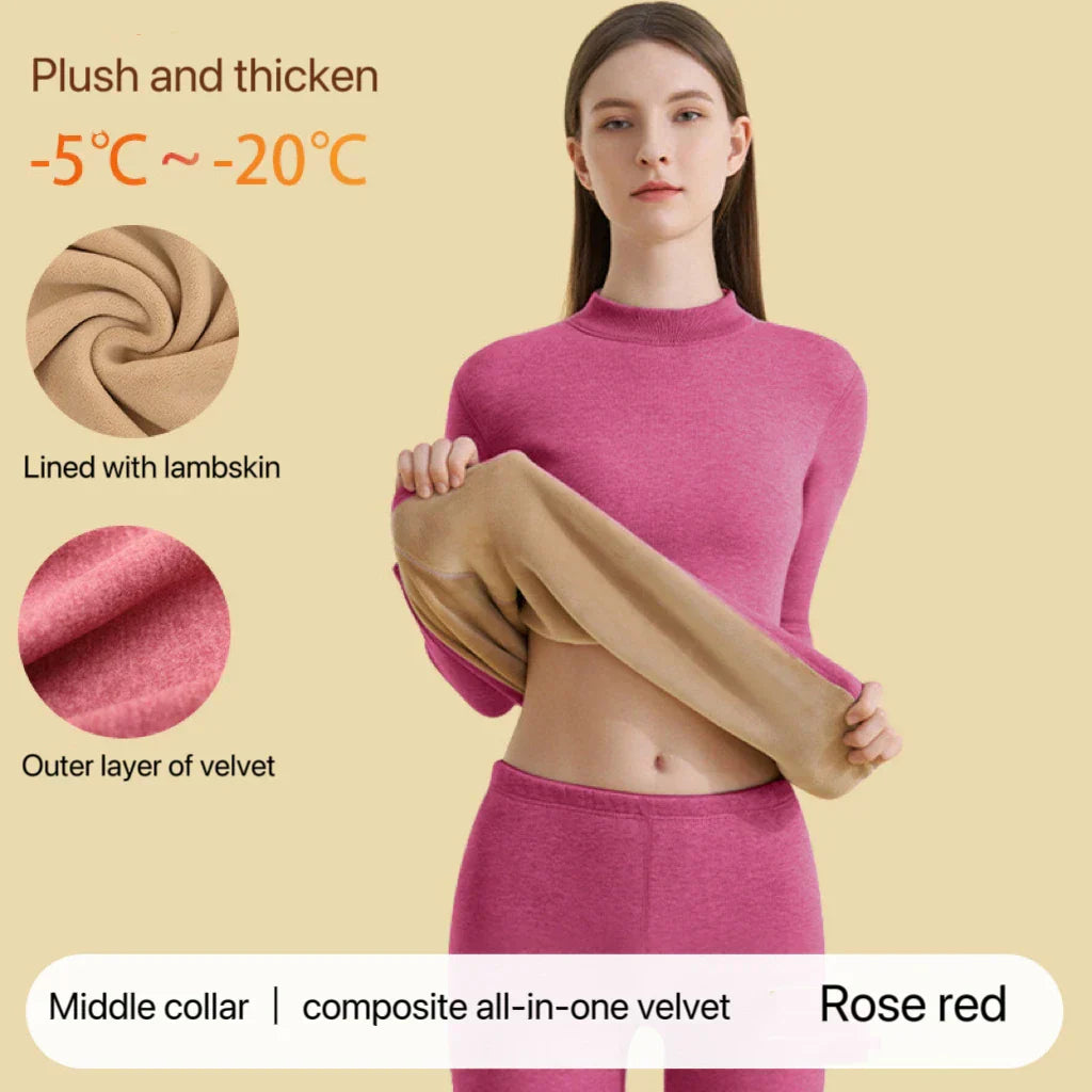 HeatLoom – Damen Thermounterwäsche Set Nahtlos & Extra Dick für den Winter