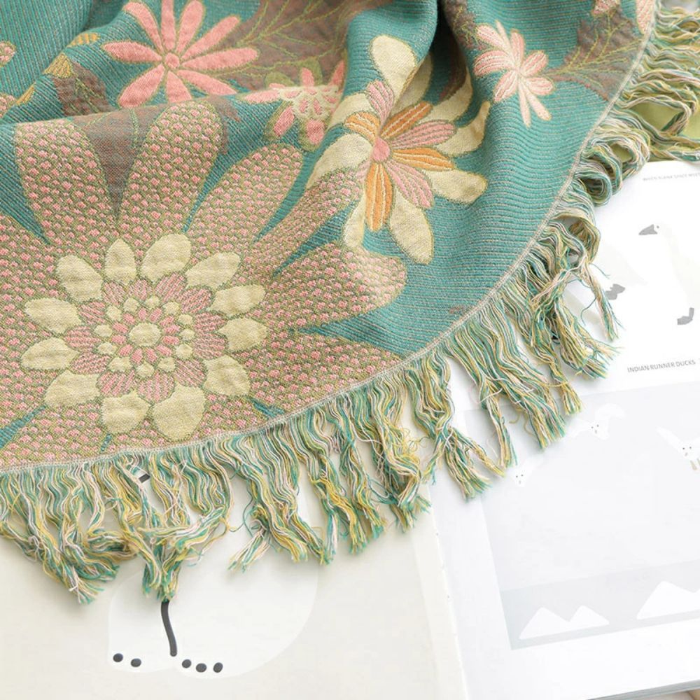 Wendbare Jacquard-Decke Verdant Bloom