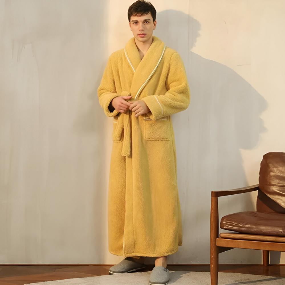Bademantel für Männer und Frauen | Fleece Morgenmantel | Comfyra